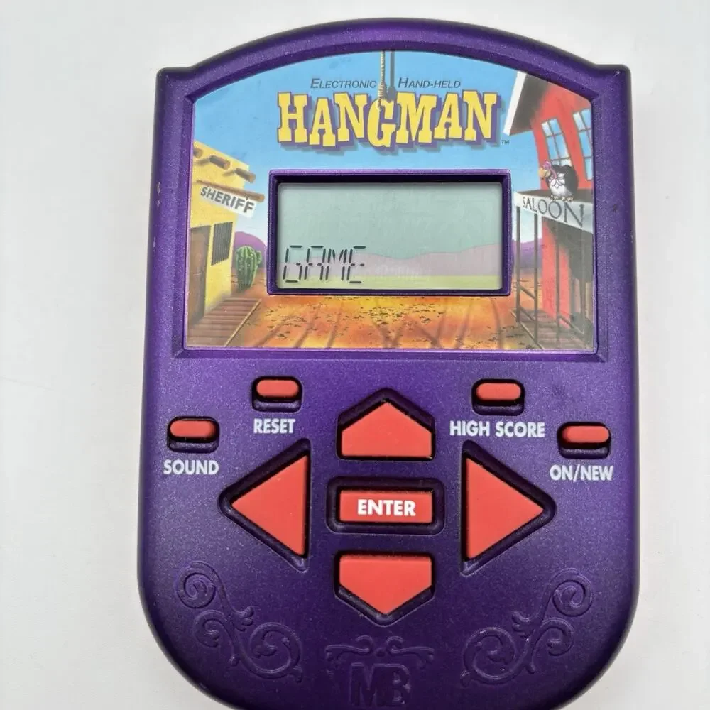 2002 Milton Bradley Hangman Handheld Electronic Game VINTAGE TESTED Works Great!